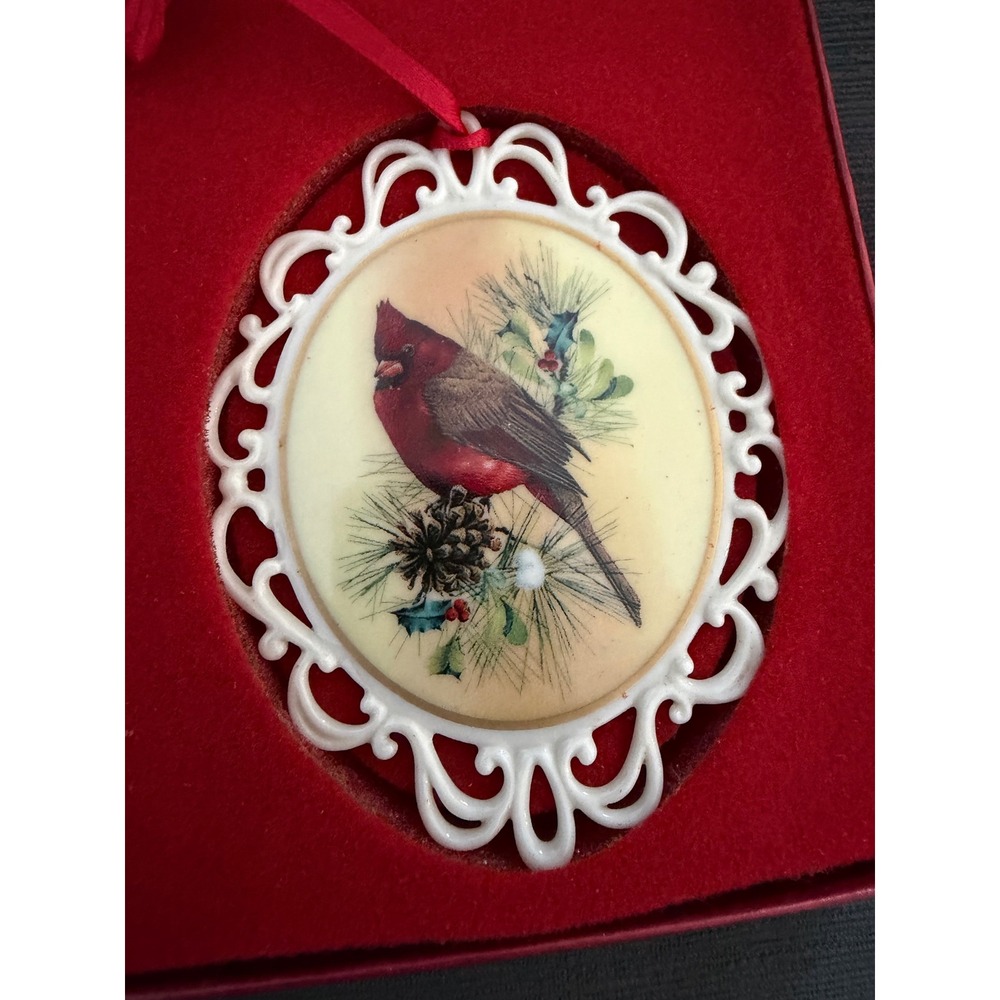 Lenox Winter Greetings Cardinal Ornament Catherine McClung First in Series Box